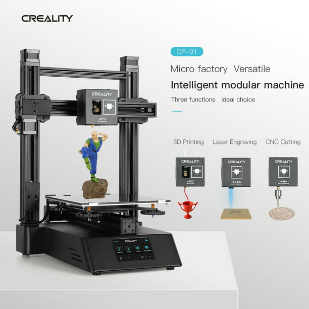 Creality 3D CP-01 3-in-1 High Precision Modular 3D Printer + Laser + CNC Cut