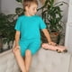 thumbnail image 4 of Fotbe Aqua Pijama Estampada de 2 Piezas para Niños – Ropa de Dormir de Manga Corta Cómoda para Niños y Niñas, Camiseta y Shorts de Algodón-Large, 4 of 6