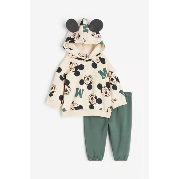 Tops con capucha de Color sólido para niños y niñas, Leggings de 2 piezas, ropa de otoño, pantalones, trajes deportivos informales, sudaderas de dibujos animados, atuendo
