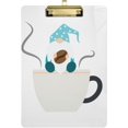 thumbnail image 1 of FMSHPON Coffee Gnome Clipboard Hardboard Wood Nursing Clip Board and Pull for Standard A4 Letter 13x9 inches, 1 of 8
