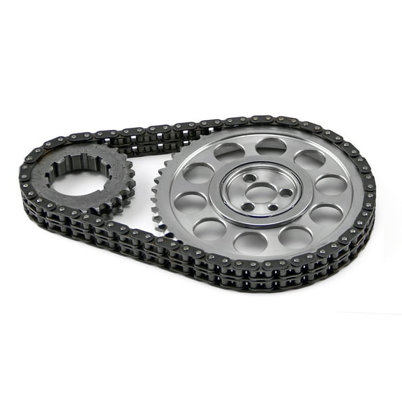 Speedmaster PCE264.1005 Compatible with Chevy BBC 454 Double Roller 9 Keyway Billet Steel Timing Chain Kit (Brs/Brg)