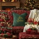 thumbnail image 4 of Funda de Cojín Bordada con Árbol de Navidad | Suave y Afelpada | Decoración Navideña | Funda de Cojín Roja y Verde de 45X45 Cm para Sofá y Silla, 4 of 6
