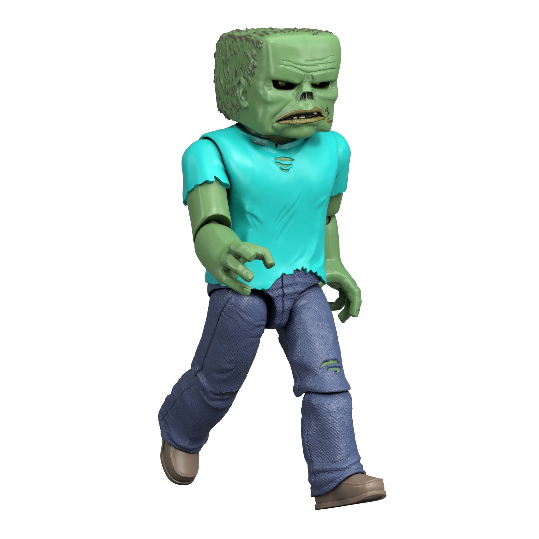 Minecraft Zombie Action Figure & Accessories, Toy Set Inspired by A Minecraft Movie