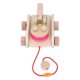thumbnail image 5 of Crocodile Beating Drum Baby Pull Toys Rubber Wood Baby Pull Toys for Over 1 Year Old Boys Girls, 5 of 5
