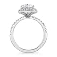 thumbnail image 2 of Oryn Jewel 2.2 Ct Oval Cut Diamond Bands - 14K White Gold Plated Bands - Halo Wedding Bands for Women - Multi-Stone Anniversary Bands - Gorgeous Anniversary Gift for Women, 2 of 3