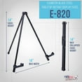 thumbnail image 2 of U.S. Art Supply 14" High Exhibitor Steel Tabletop Instant Display Easel - Portable Tripod Stand Paintings Pictures Signs, 2 of 6