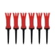 thumbnail image 4 of Naiovety Paquete de 6 accesorios de golf para exteriores de 86 mm/96 mm para entrenamiento de golf estructura estable de baja resistencia tee de Rojo 5Conjunto, 4 of 6