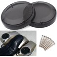 thumbnail image 1 of Cubierta de Parrilla de Altavoz para Alforja VPZMT Negro Compatible con Harley Touring y Street Glid, 1 of 8