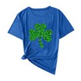 thumbnail image 4 of ShiShine Casual Round Neck Graphic Tees for Women St. Patrick's Day Printed Short Sleeve Holiday T-Shirt Tops, 4 of 5