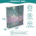thumbnail image 3 of FORMRS 3 Ring Binder 1.5 inch with Pockets Set of 2 Clip Board 200 Sheets Capacity, Purple Forest Scene, 3 of 8