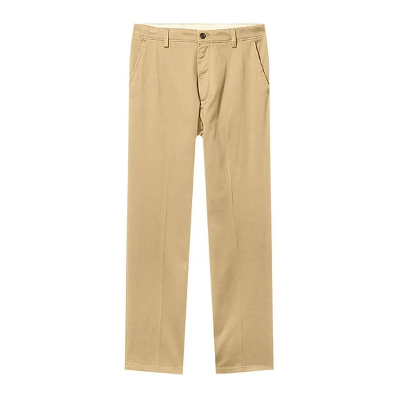 Zshosam Mens Pants Men's Skinny-Fit Casual Stretch Chino Pant(Khaki,31)