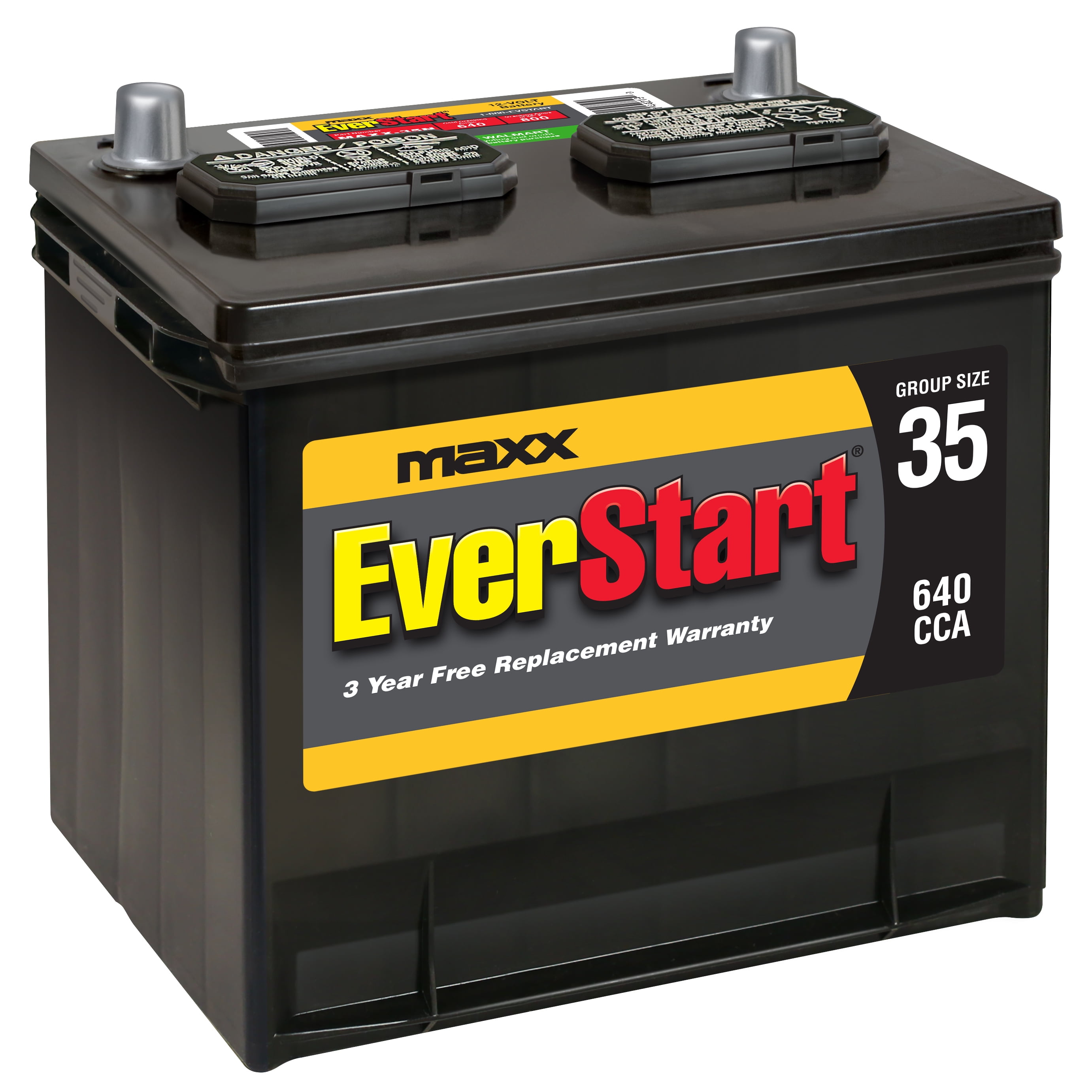 EverStart Maxx Lead Acid Automotive Battery, Group Size 35N (12 Volt/640 CCA)