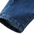 thumbnail image 7 of Karoyedx Little Boy Jeans Boys Jeans - Regular Fit Pull On Denim Jeans for Boys - Fashion Kids Pants for School & Casual Wear Blue Size,4-5 Years, 7 of 7