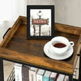thumbnail image 3 of Rolling Side Table End Table w/Removable Serving Tray Nightstand Storage Shelf, 3 of 8