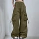 thumbnail image 1 of WILLBEST Pantalones Casuales elegantes para Mujer, Pantalones Cargo de Cintura Alta, Pantalones Holgados de Corte Relajado con Bolsillos para Mayor Comodidad y Versatilidad a Diario. Grande, 1 of 3
