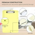 thumbnail image 4 of Arcticice Plastic Clipboard with Storage, A4 Binder Clipboard with Pen Holder, 13x9 Nursing Clipboard for Office Supplies, Yellow, 4 of 6