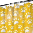 thumbnail image 3 of Yellow Dog Paw Footprint Shower Curtain 36"x72" ,Bathroom Decorative Shower Curtains Set with 12 Hooks,Modern Waterproof Washable Shower Curtain, 3 of 6