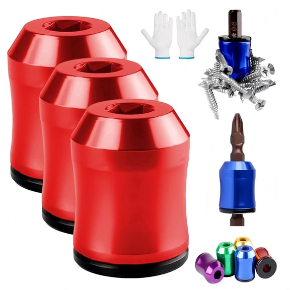 2026 Upgraded Magnetizer & Demagnetizer Tool Set, Magnetizer Screw Removable Household Tool Magnetic Screw holder Universal Magnetizer for Hex Screwdrivers & Power Bits