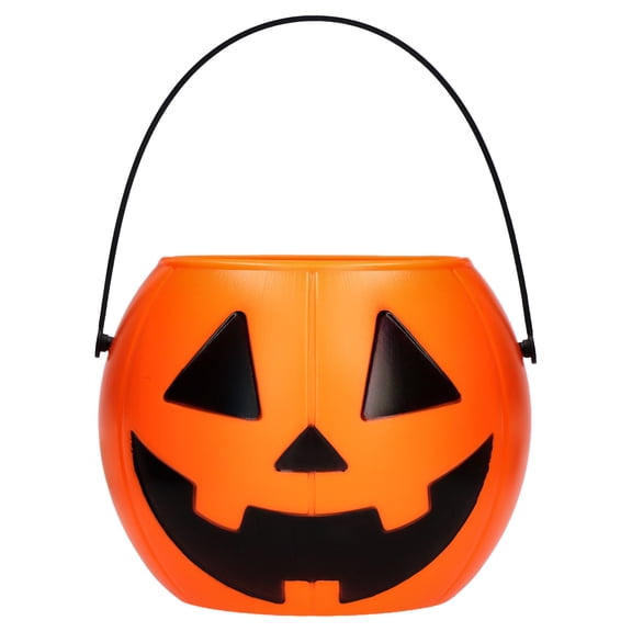 Mini Jack-o'-Lantern Trick-or-Treat Pail, Orange, 3.5", Halloween by Way To Celebrate