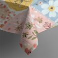 thumbnail image 4 of Pioneer Flower Floral Print Pattern Rectangle Tablecloth 60"x102", Waterproof Polyester Table Cloth, Wipeable Spillproof for Dining Camping Indoor Outdoor, 4 of 6