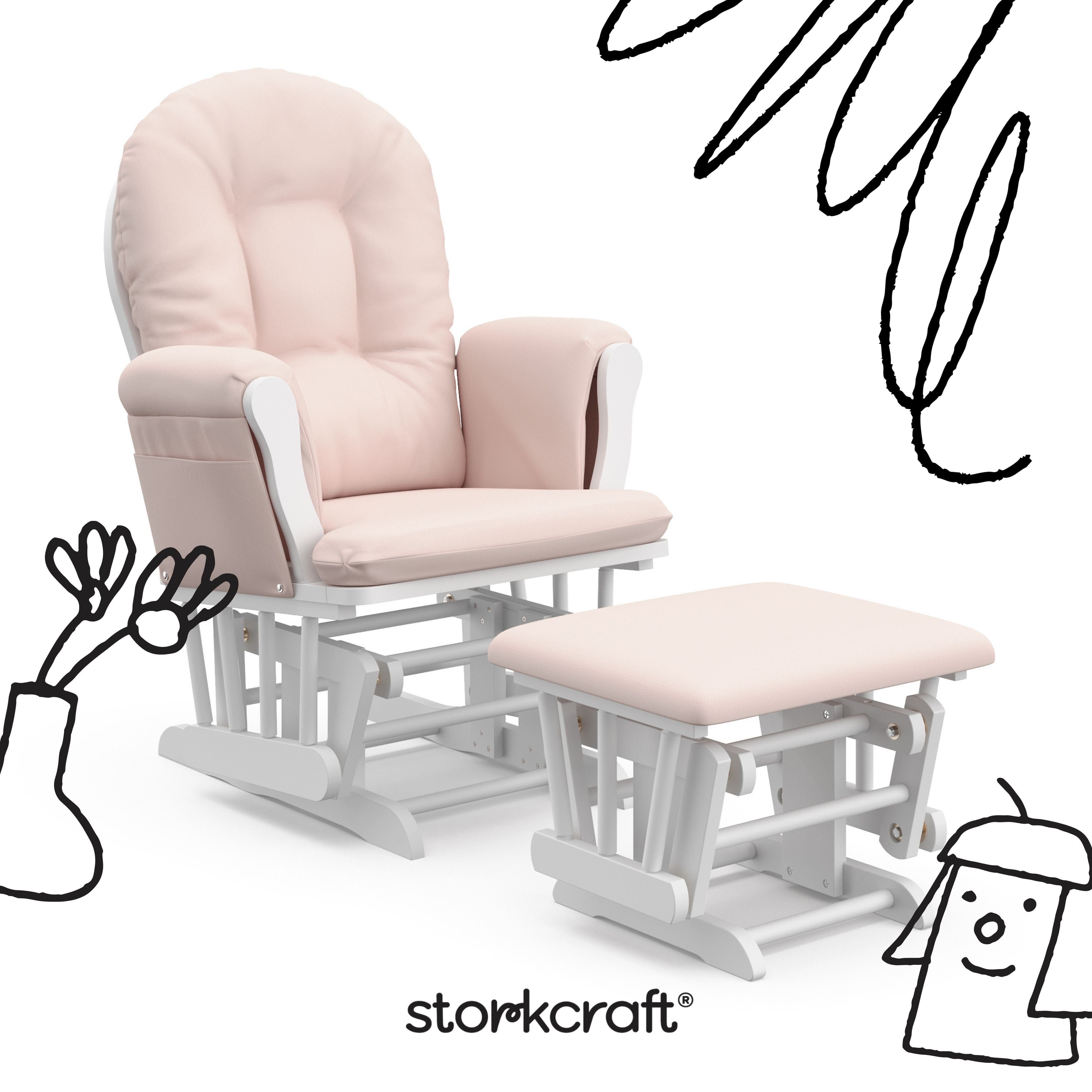 Chaise et repose-pieds Storkcraft Hoop