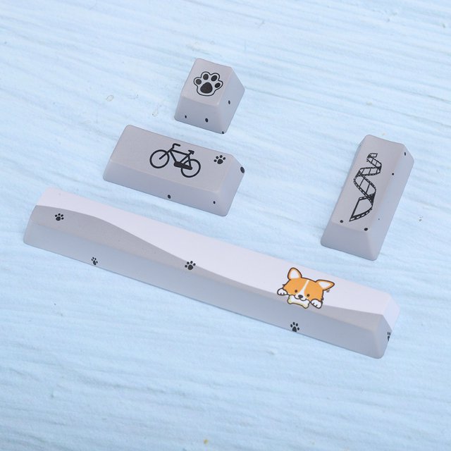 Lindo Teclado Mecánnico Teñido de Cinco Lados, Mano de Obra Exquisita Hermosas y Delicadas Tapas de Teclado, Para Teclado Mecánnico,
