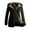 Black, variant on Patlollav Fashion Womens Warm Faux Coat Jacket Winter Leopard Long Sleeve Outerwear
