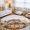 WhiteSmoke, variant on Round Area Rug - 3ft Fall Thanksgiving Pumpkin Hedgehog Non Slip Washable Circle Carpet Soft Large Floor Rugs for Living Room Bedroom Nursery Office