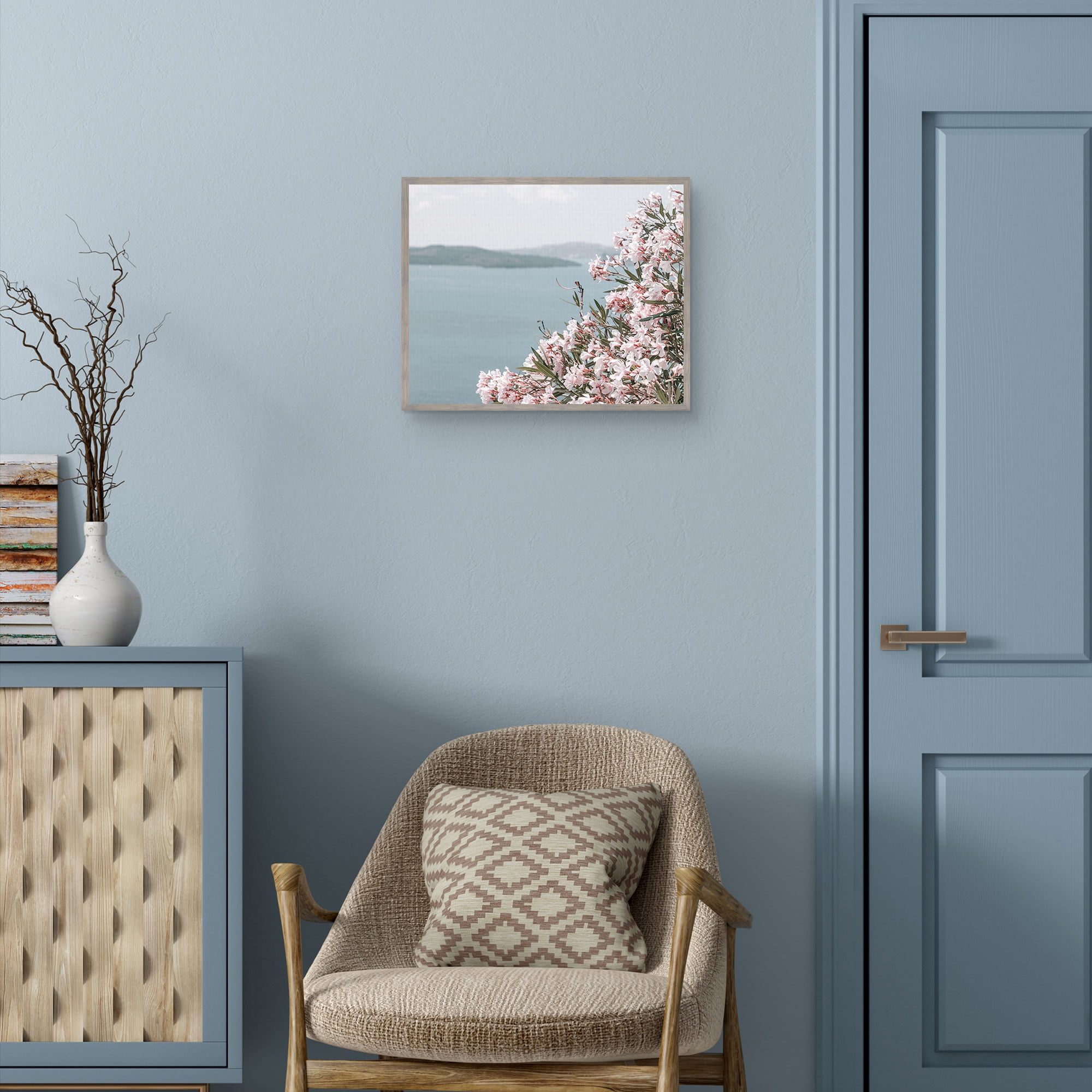 Summer In Santorini by Heather Loriece Framed Canvas Art Print
