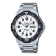 thumbnail image 1 of Reloj pulsera Casio Mrw-200h-1b2v con correa de acero inoxidable color plateado - fondo blanco - bisel negro, 1 of 8