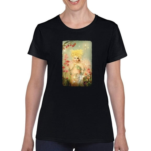 Pastell Field Of Dreams T-Shirt Womens -Charlotte Bird Designs, Female Regular Fit