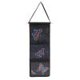 thumbnail image 1 of Cuadros Decorativos Bolsa de almacenamiento para colgar en la pared con pintura de mariposa y diamantes, 3 bolsillos, color negro (AA991) Likrtyny embutido en tela, 1 of 7