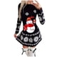 thumbnail image 1 of Vestidos de Navidad Para Mujer Moda Otoño E Invierno Manga Larga Navidad Impreso Cuello Redondo Vestidos Largos Odeerbi ODB198508, 1 of 5
