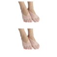 thumbnail image 1 of Langgg Comfortable Toe Socks For Women For Many Occasions Silicone Pad Low-cut Liners Socks General Size Pink 2Set, 1 of 6