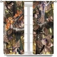 thumbnail image 5 of Retro Fishing Curtains Vintage Rustic Cabin Forest Nature Art Fisherman Blackout Window Treatment for Bedroom Living Room Decor Window Drapes 84" W X 84" L, 5 of 6