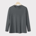 thumbnail image 2 of OYXSER Men's Long Sleeve T Shirt Crew Neck Cotton Soft Lightweight Basic Tee 9 Colors S-3XL, 2 of 9