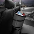 thumbnail image 3 of FH Group Auto Car  Portable Collapsible Trash Can, Universal Car Garbage Bin, Compact Size, Durable, Leakproof & Waterproof - Gray Large, 3 of 6