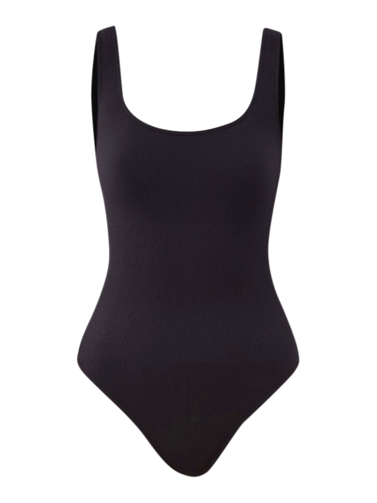 No Boundaries Seamless Ribbed Square Neck Bodysuit 2-pack, Sizes XS-3XL