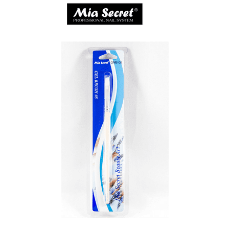 Mia X Pics *LAWholesaleStore* Mia Secret Gel Brush #8 Flat Nail Kolinsky Professional Brushes GNB-08 Acrylic ()