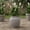 Grey, variant on Kira Ribbed Amphora-Style Cement Planter