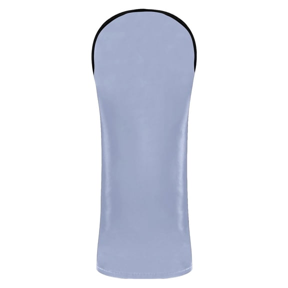Haosy Pastel Blue Golf Club Covers Driver Hybrid Wood Headcovers PU Leather Double-Layer Lining Replaceable Tags for Men Women