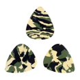 thumbnail image 2 of Exotic Plectrums - Celluloid Woodland Camouflage Guitar Or Bass Pick - 0.46 mm Light Gauge - 351 Shape - 100 Pack, 2 of 5