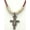 Red Leather, variant on Vintage The San Damiano Cross Necklace Handmade Jewelry with Genuine Leather Strap by Graciela's Collection