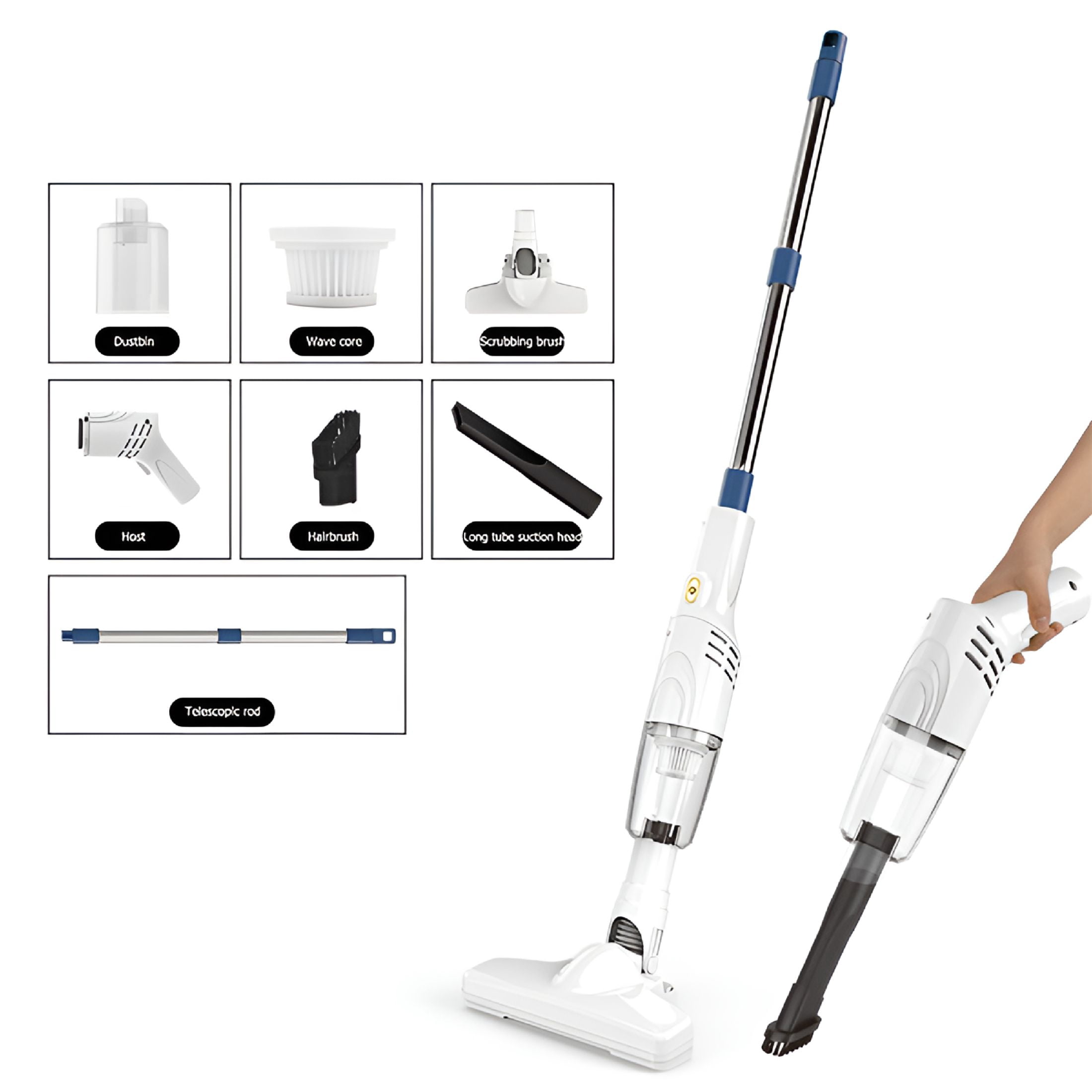 CURYMAY 2026 New Cordless Vacuum Cleaner,Stick Vacuum,30 Mins Runtime Rechargeable Vacuum,Lightweight Powerful Vacuum Cleaner for Home Cup for Pet Hair Carpet Hardwood Floor