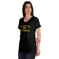 thumbnail image 4 of Inkmeso Caffeinated & Vaccinated Funny Pro-Vaccine Womens Top Cotton T-shirt, 4 of 9