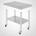 thumbnail image 3 of VEVOR Stainless Steel Work Table 36 x 24 inch with 4 Wheels Commercial Food Prep Worktable with Casters Heavy Duty Work Table for Commercial Kitchen Restaurant, 3 of 10