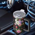 thumbnail image 6 of 40oz Pioneer Flower Floral Print Pattern Insulated Tumbler with Handle, BPA-Free Leak Proof Lid and Straws, Double Wall Vacuum, Hot 12h/Cold 34h, 6 of 6