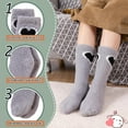 thumbnail image 5 of Womens Fuzzy Socks Fluffy Warm Slipper Winter Comfy Thermal Cozy Plush Sleep Home Cabin Socks, 5 of 6