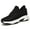 Black, variant on Women 's and Men's running shoes, thick soled sports shoes, spring and summer breathable shoes