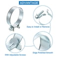 thumbnail image 3 of 10Pack Mini Fuel Line Pipe Hose Clamp Clip, Adjustable 32-34mm, Zinc Plated, 3 of 5